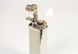 Preview: Pearl Bolbo Chrome Gebürstet Feuerzeug - Made in Japan Pfeife schräge Flamme